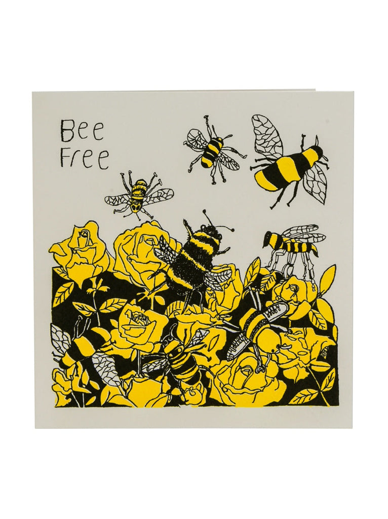 Bee Free greetings card - Different Kind