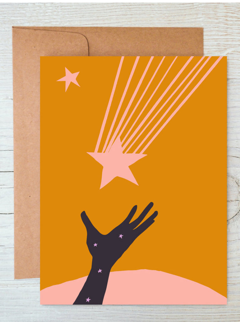 Catch a Falling Star greeting card - Different Kind